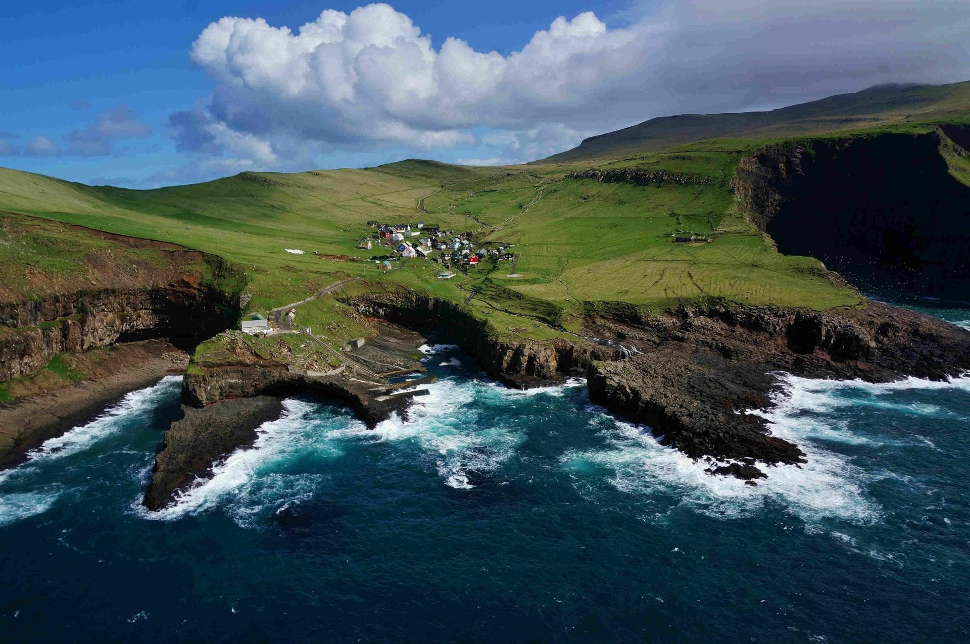Mykines island landscape